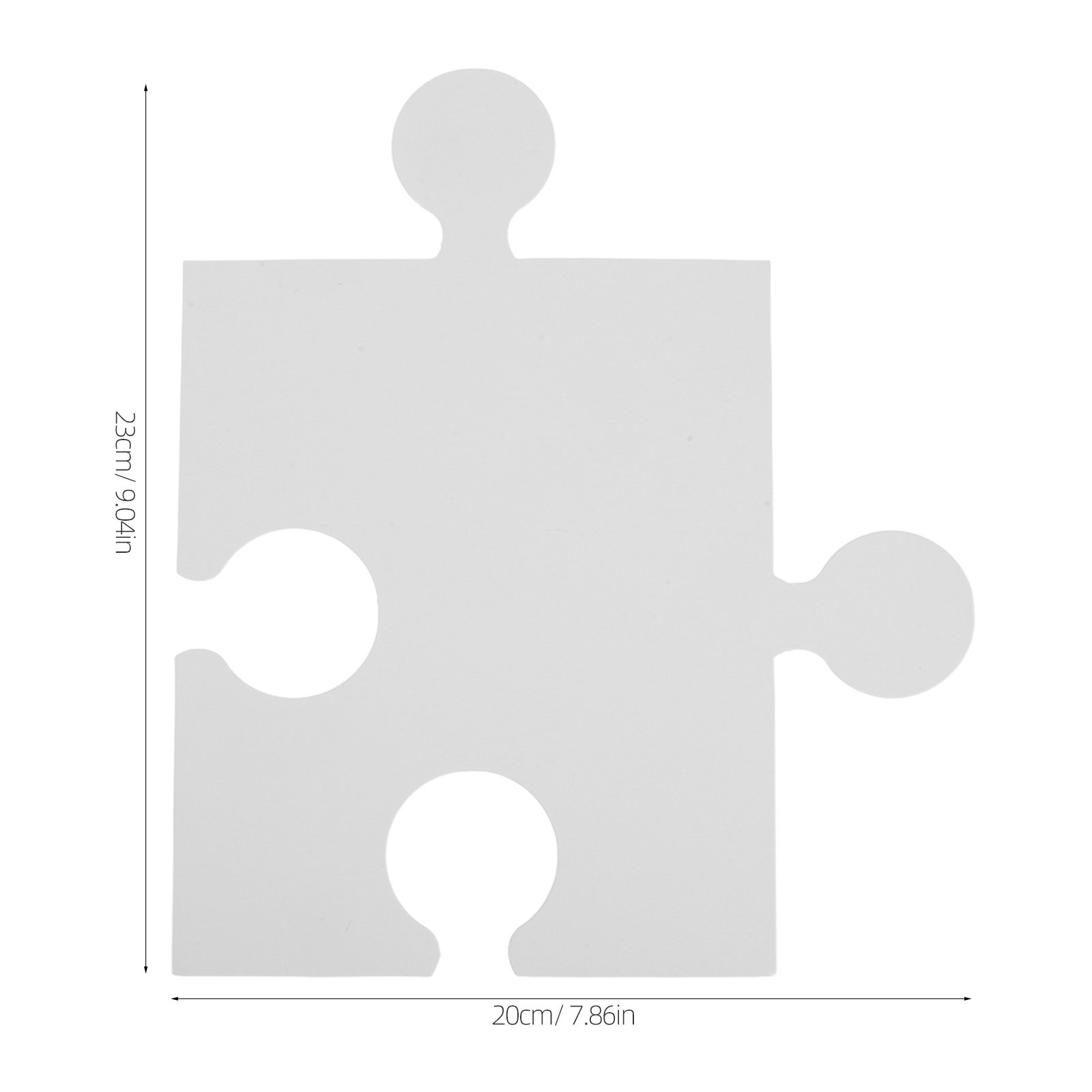60Pcs Large White Blank Puzzle - Puzzle Blank White review and price