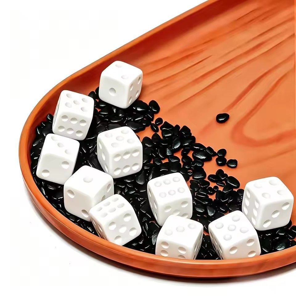 10 Pcs/set Blank White Dice Fu - Puzzle Blank White review and price