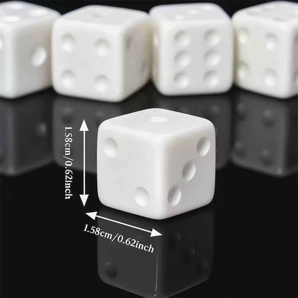 10 Pcs/set Blank White Dice Fu - Puzzle Blank White review and price