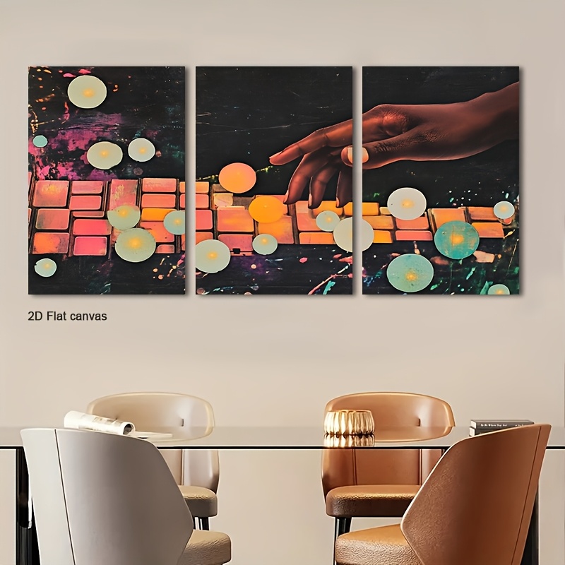 Frameless canvas 3pcs Glow-in- - Canvas Wrap Ready review and price