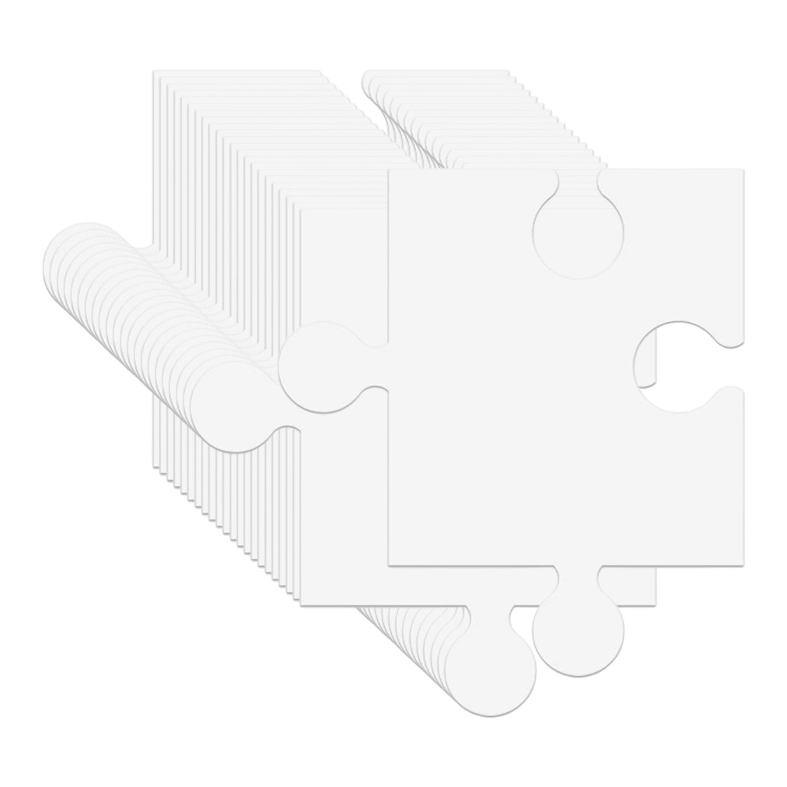 24Pcs White Cardboard Blank Ji - Puzzle Blank White review and price